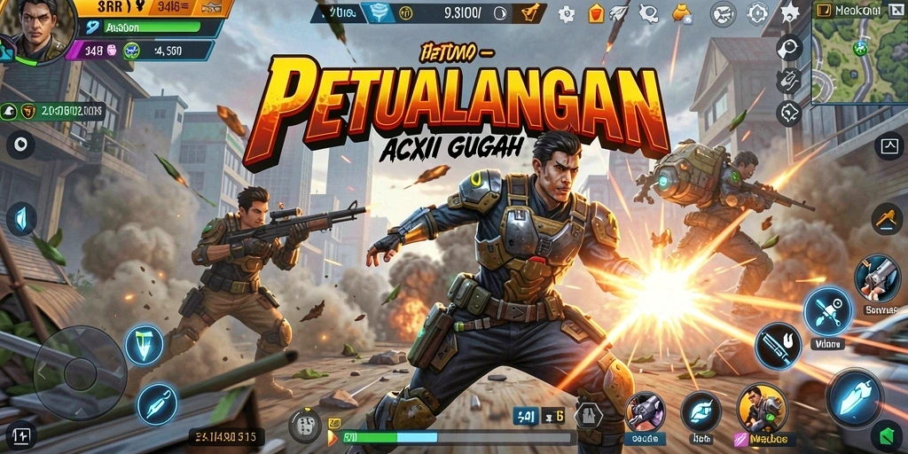 Gameplay 34R yang seru dan menantang di dunia fantasi.