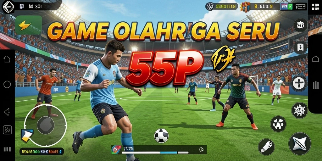 Tampilan gameplay olahraga yang seru dari 55RP.