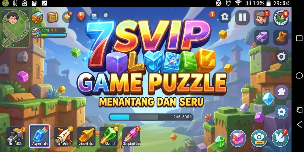 Tampilan gameplay menantang dari 7SVIP dengan teka-teki menarik.