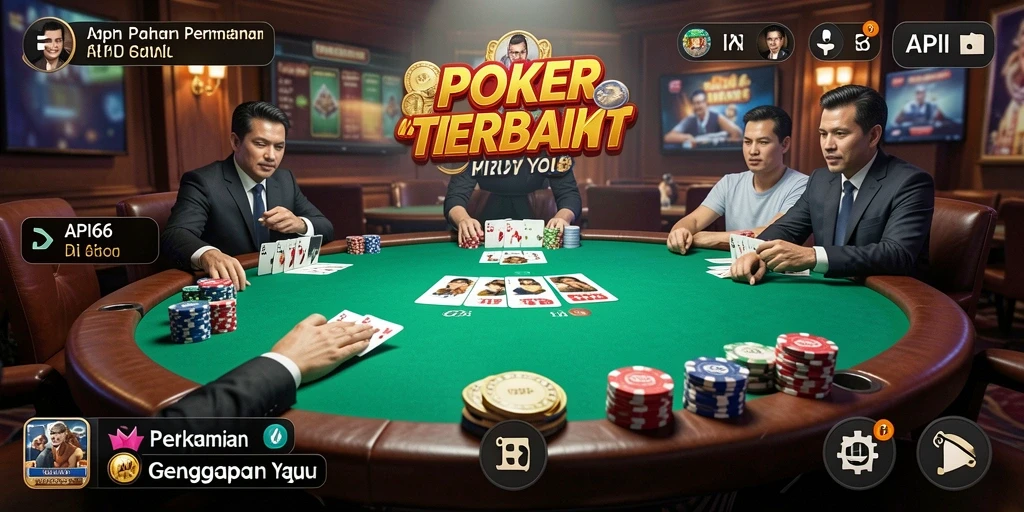 Tampilan gameplay Poker yang memikat di API66.