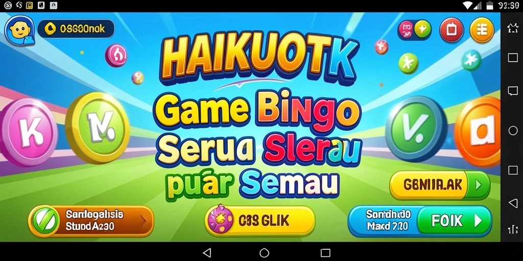 Tampilan gameplay seru HAIKUOTK saat bermain Bingo.