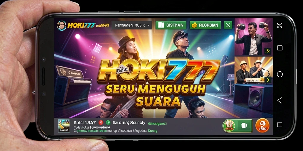 Tampilan seru gameplay HOKI777 penuh dengan tantangan musik.