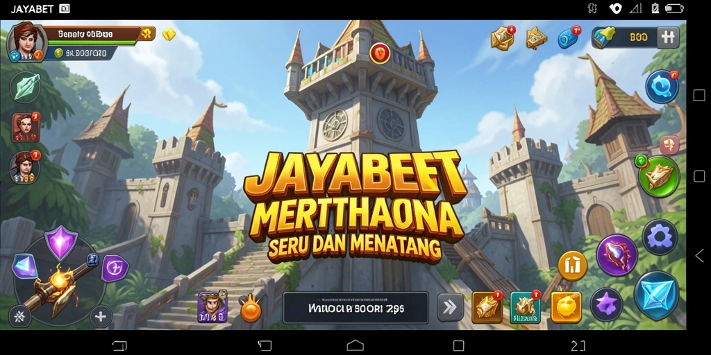 Gameplay menegangkan JAYABET saat mempertahankan menara dari serangan musuh.