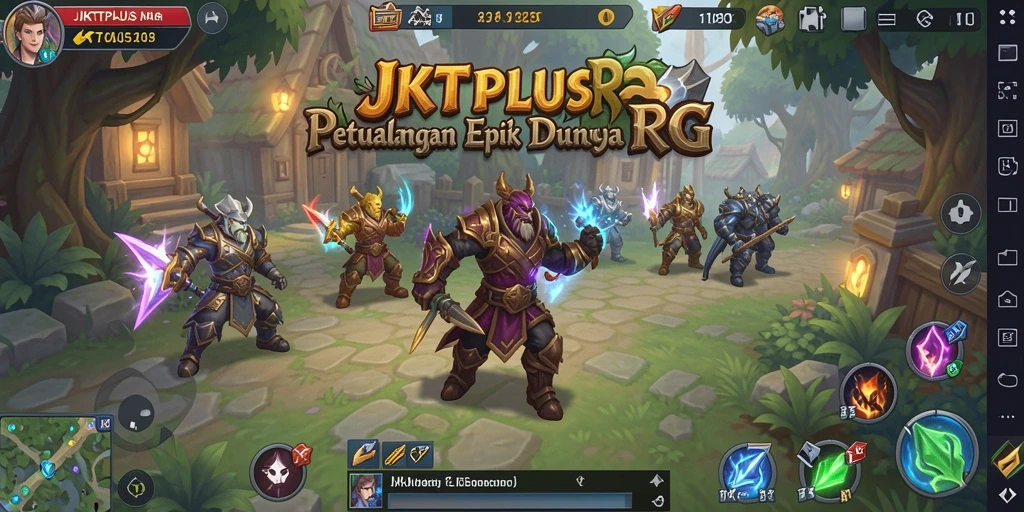Gameplay JKTPLUS yang menarik dengan pertempuran seru dan karakter unik.