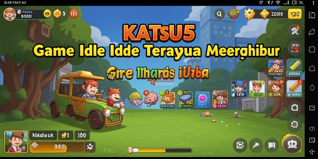 Tampilan menarik dari gameplay KATSU5 dengan karakter yang beragam.