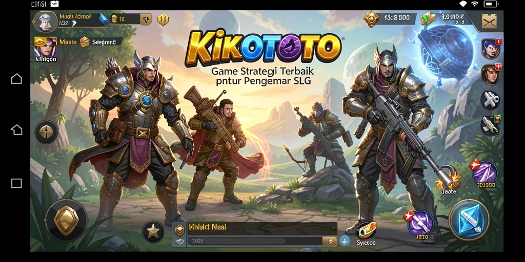 Screenshot utama KIKOTOTO menunjukkan aksi pertempuran yang mendebarkan.