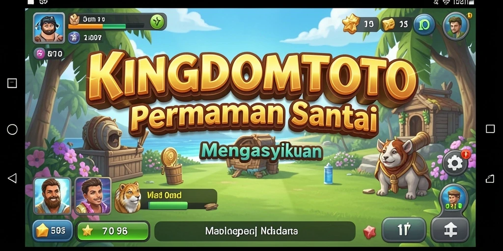 Tampilan gameplay KINGDOMTOTO yang menarik dan ceria.