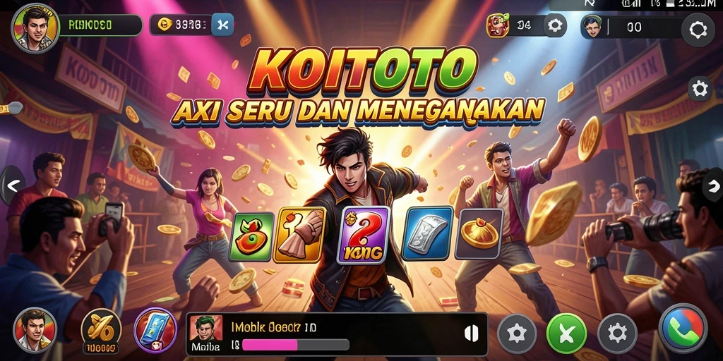 Tampilan gameplay KOITOTO yang menegangkan dan penuh aksi.