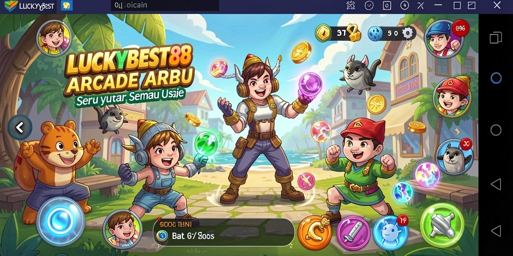Tampilan gameplay seru dari LUCKYBEST88 yang penuh tantangan.