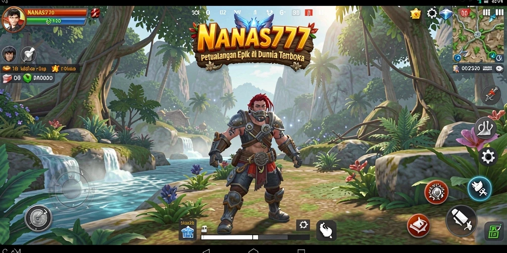 Gameplay NANAS777 dengan pemandangan dunia terbuka yang menakjubkan.