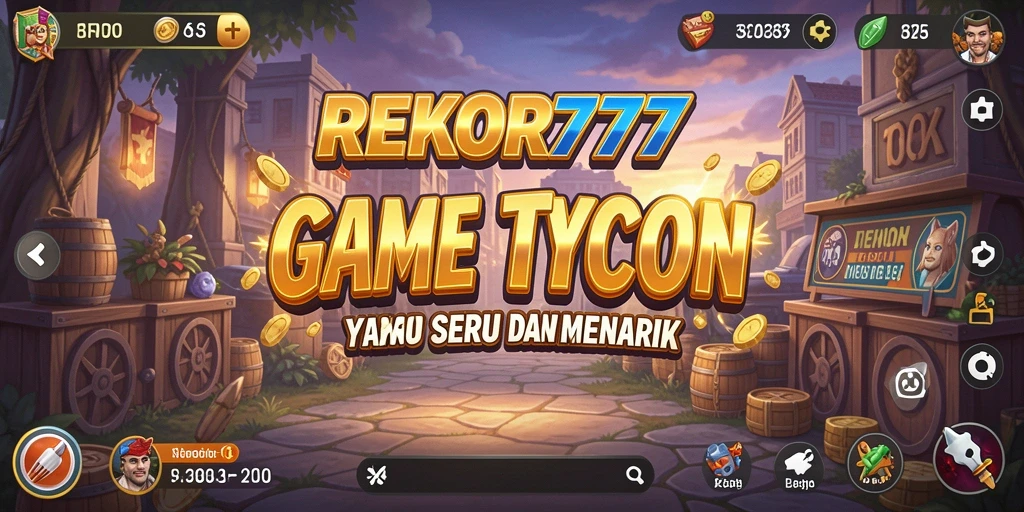 Screenshot utama REKOR777 menampilkan gameplay dinamis Tycoon yang menarik.