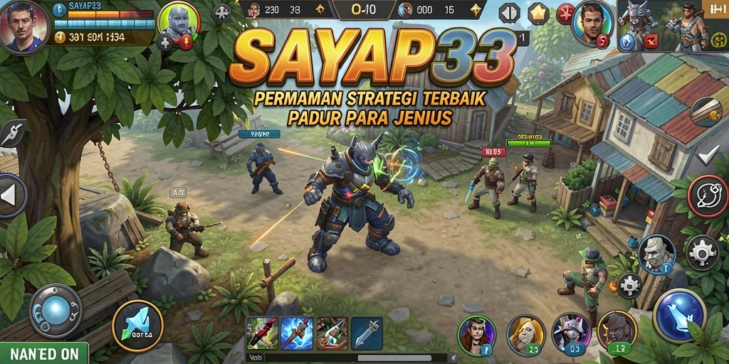 Tampilan screenshot gameplay <strong>SAYAP33</strong> menunjukkan aksi strategi yang intens.