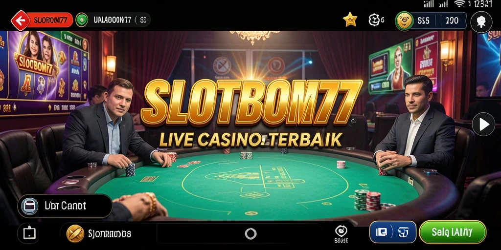 Grafik menarik dan dealer langsung dalam SLOTBOM77.