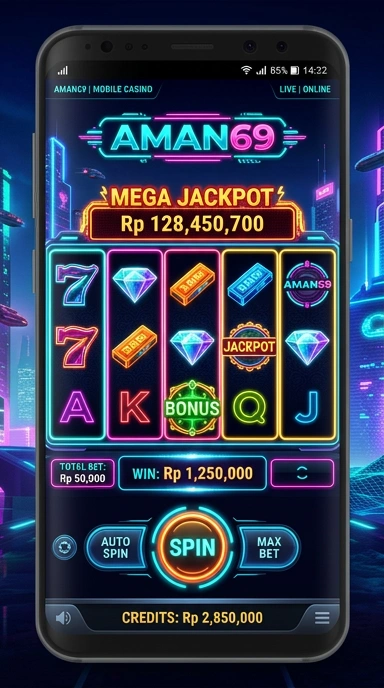 Tampilan aplikasi aman69 yang sederhana dan intuitif.
